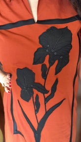 Appliqué work dress